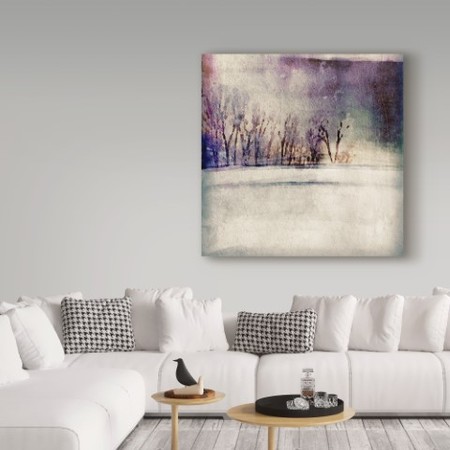 Trademark Fine Art Christine O�Brien 'Winter Trees Under Purple Sky' Canvas Art, 24x24 ALI41557-C2424GG